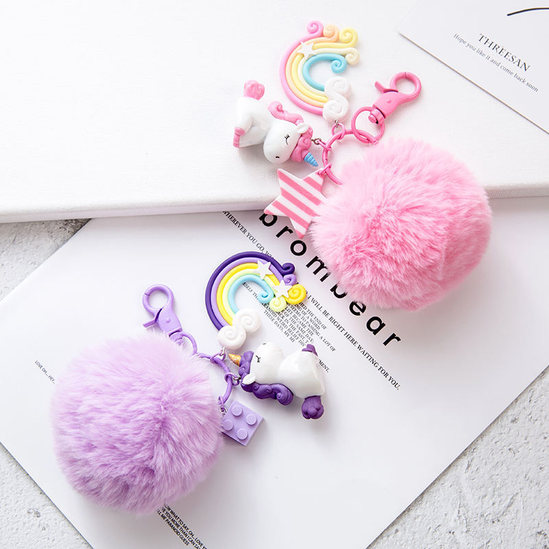 Wholesale Fur Ball My Little Pony Resin Keychain